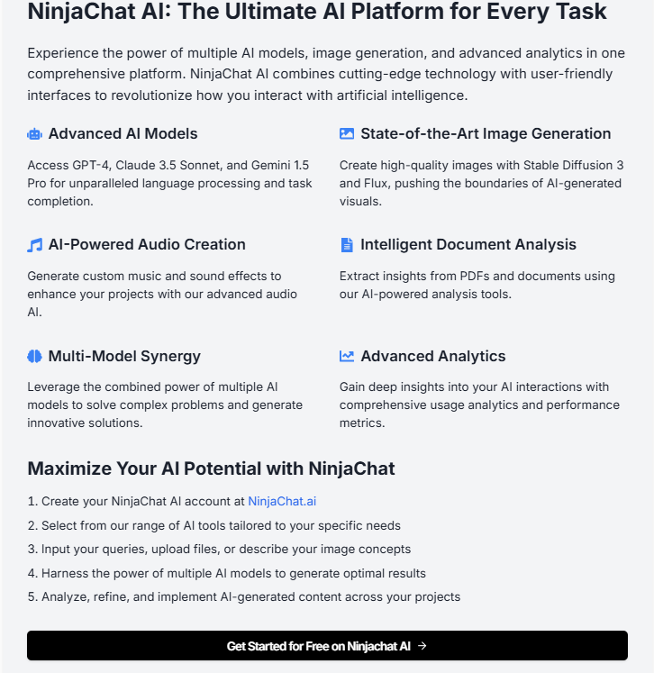 The Ultimate AI Platform for Every Task