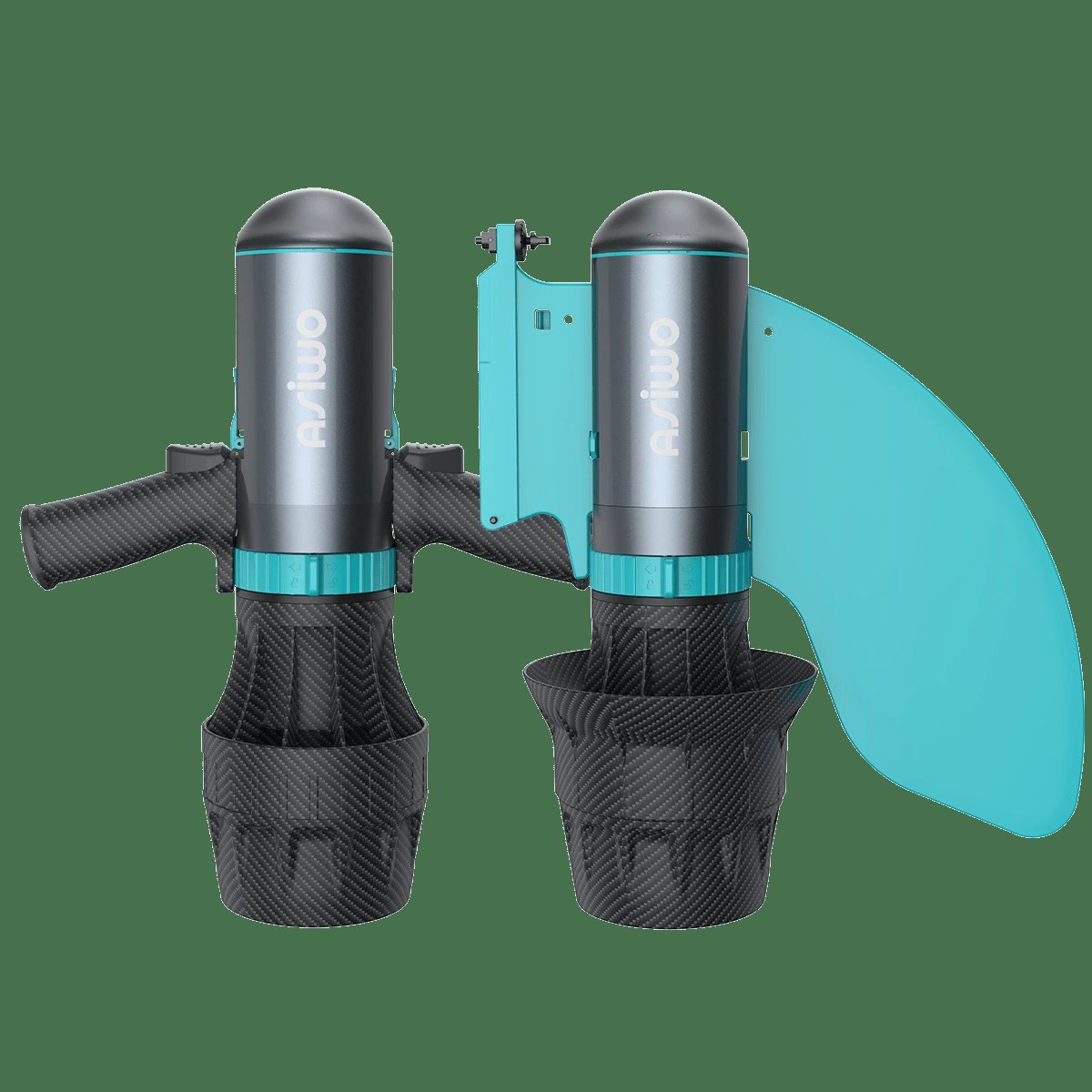 Asiwo U1 underwater scooter and SUP kayak thruster product shot