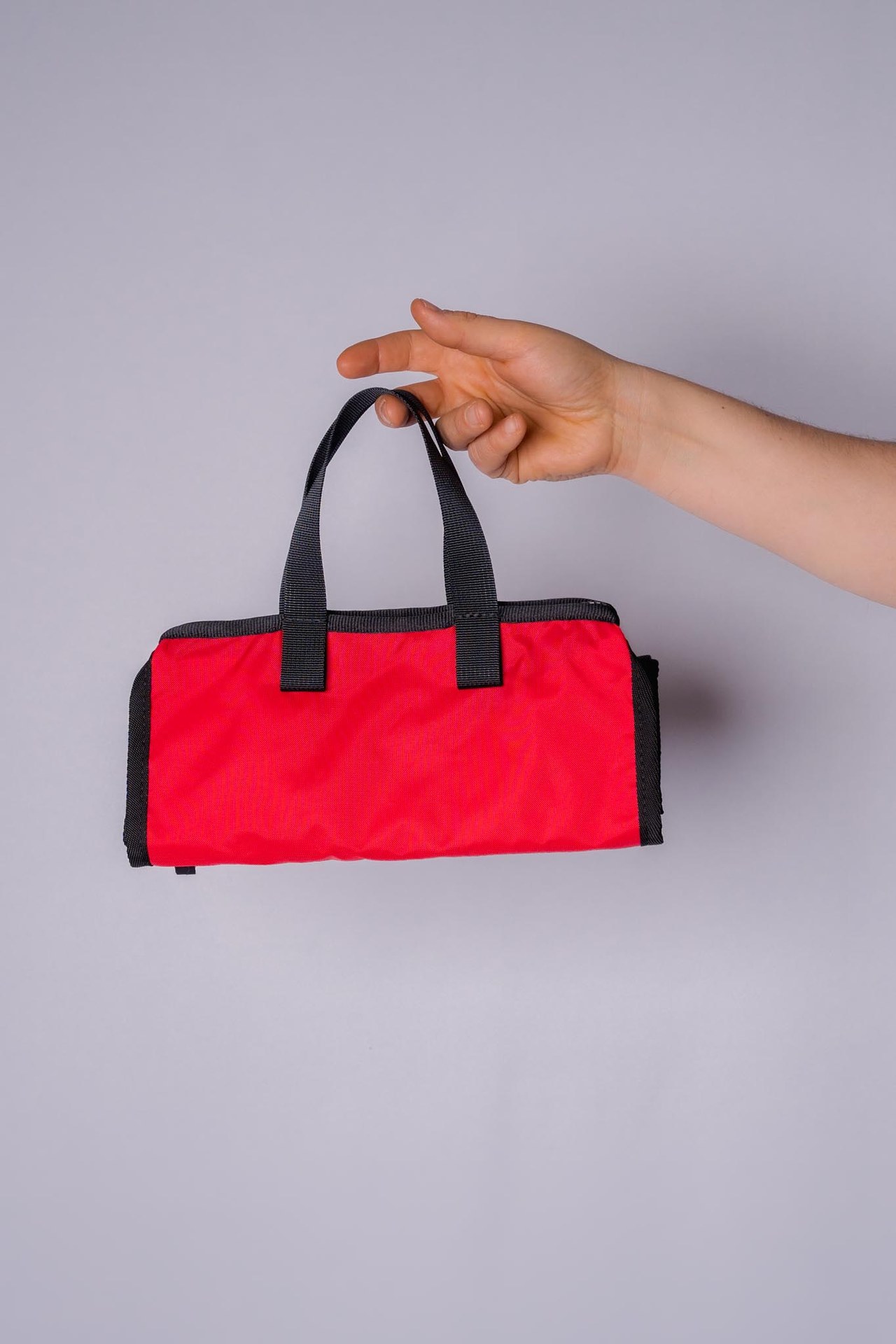 Red Rebane Easy EXO rack bag converting to a carry tote