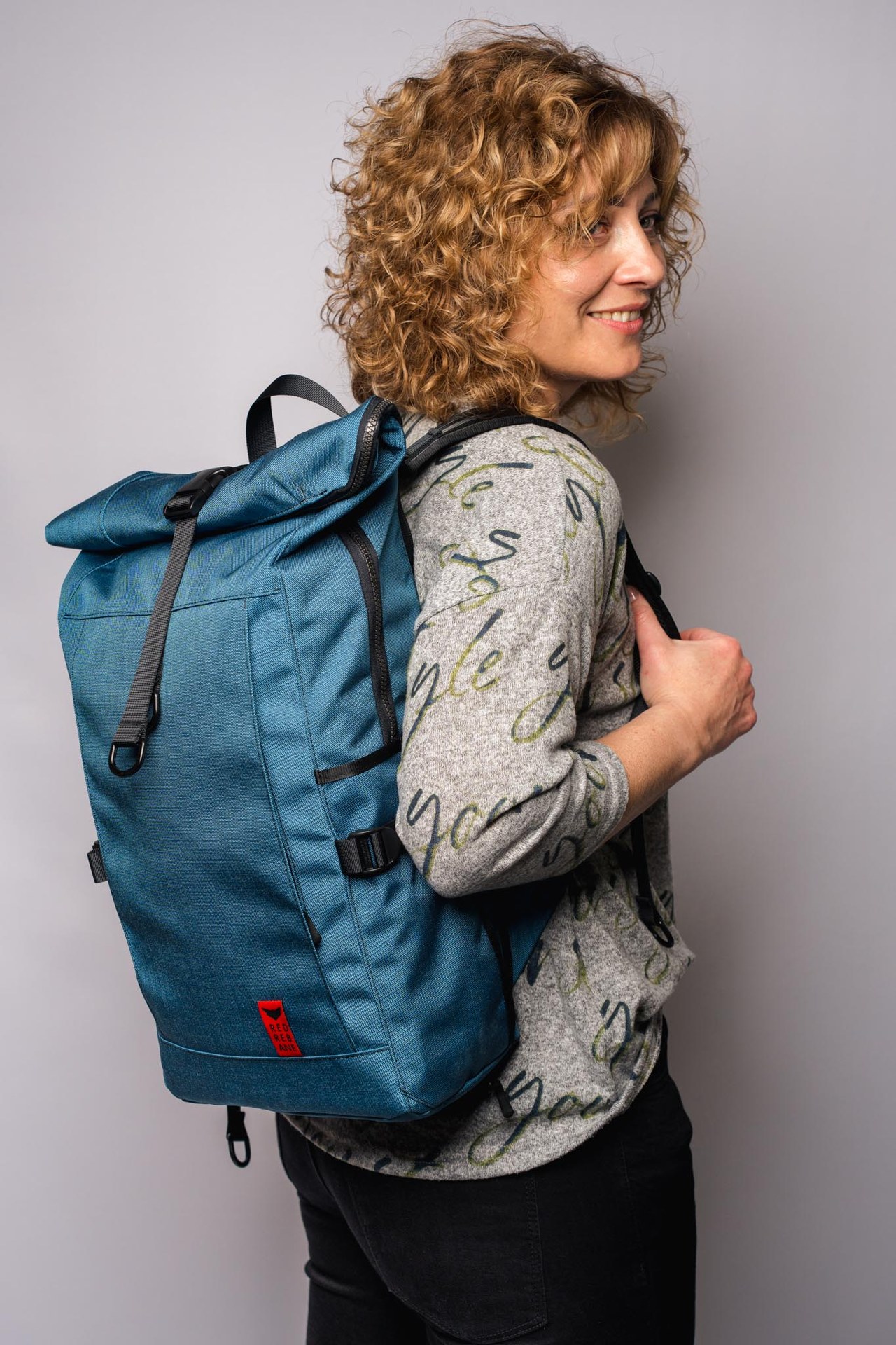 Red Rebane Purist PLUS 2-in-1 rolltop bike backpack