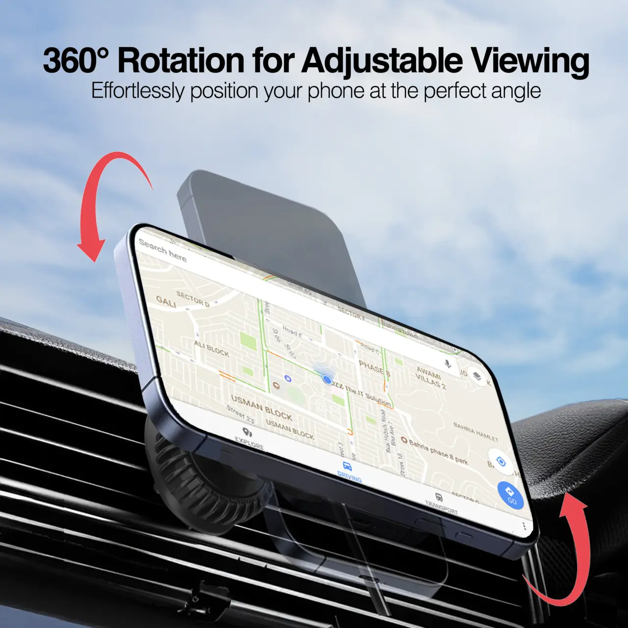 360° Adjustable Viewing Angle