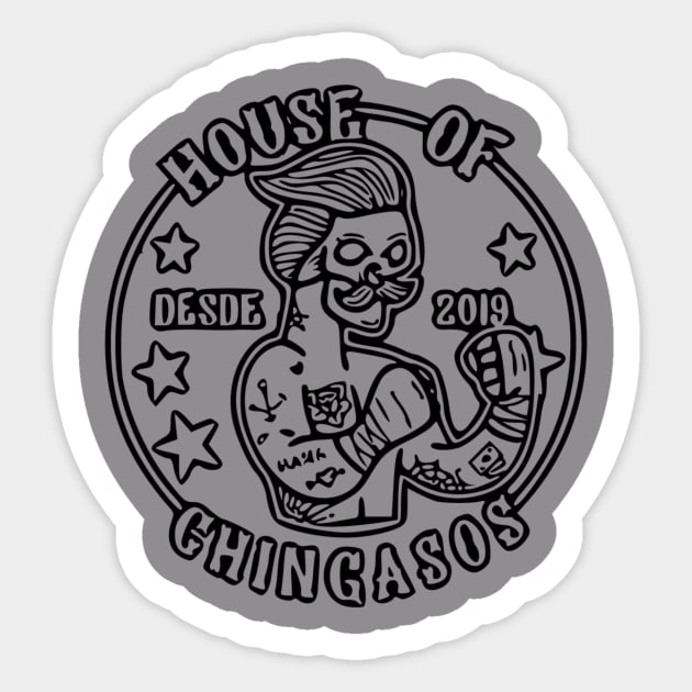 House of Chingasos Hoodie - Boxing - Sticker | TeePublic