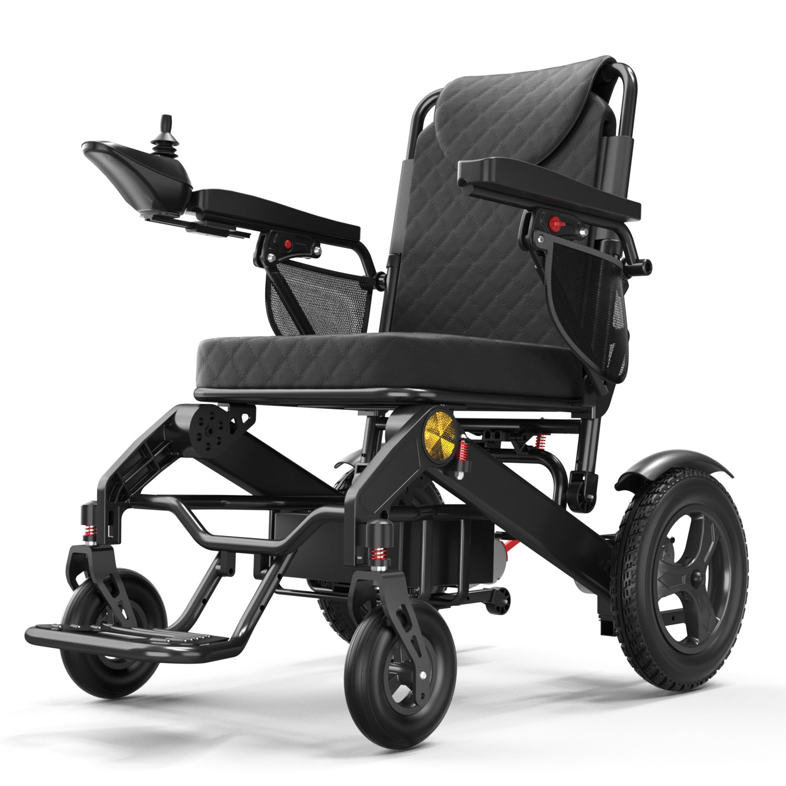 Kerdom DX05 all-terrain folding power wheelchair side view