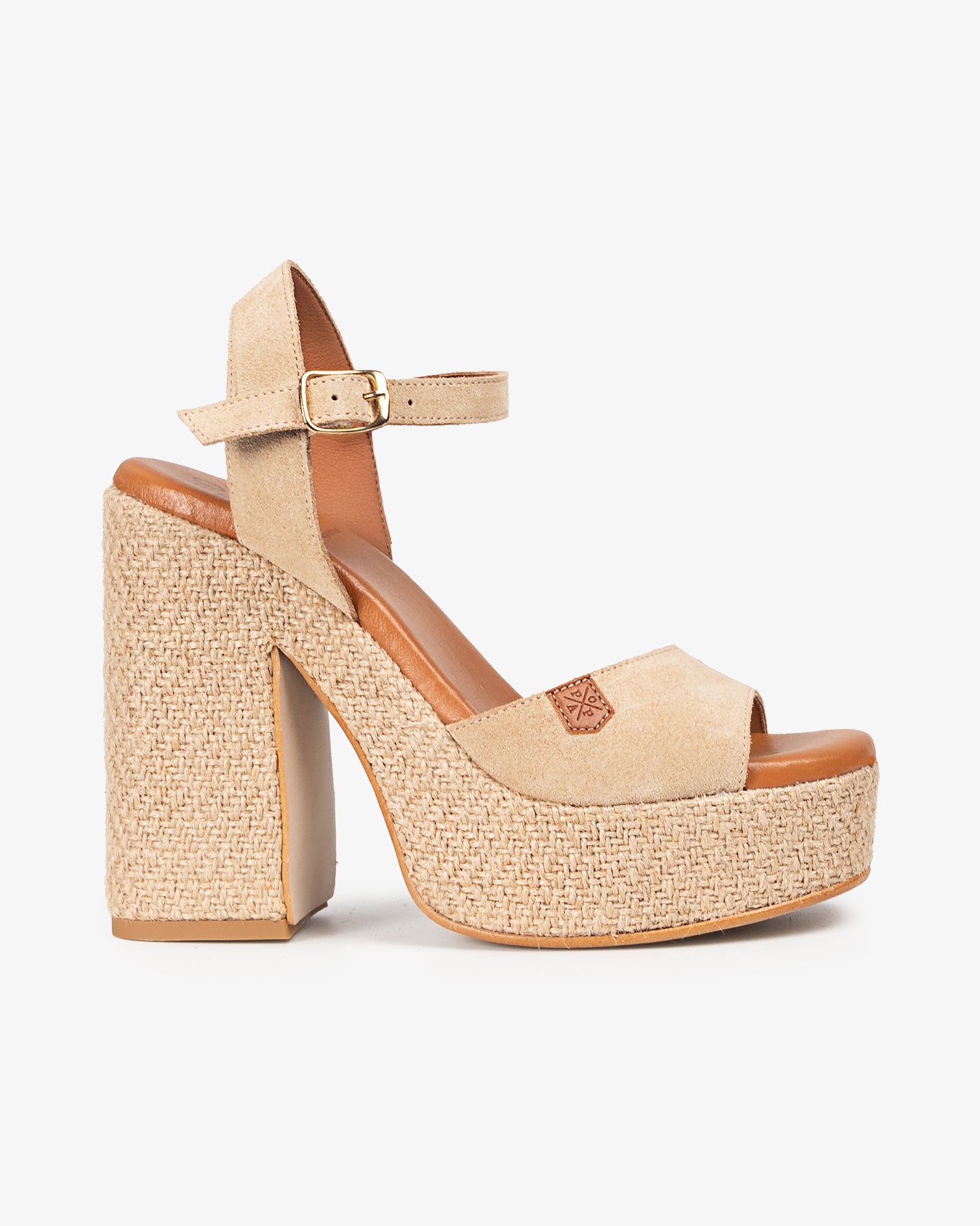 POPA Cuna Tacon Monsul suede wedge styled for Mediterranean outfit