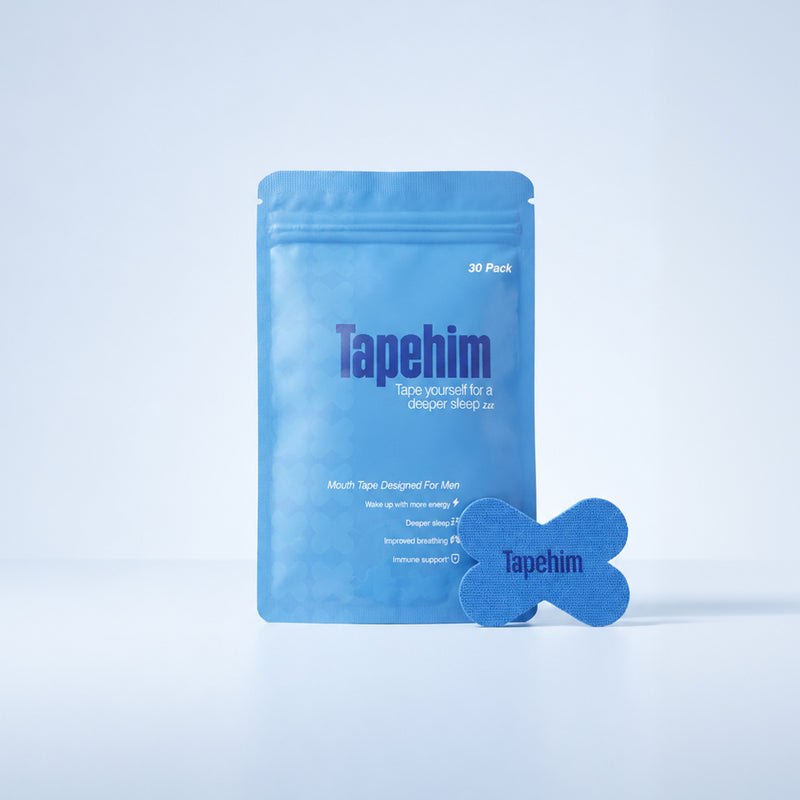 Tapeher X-shape mouth tape strips in packaging