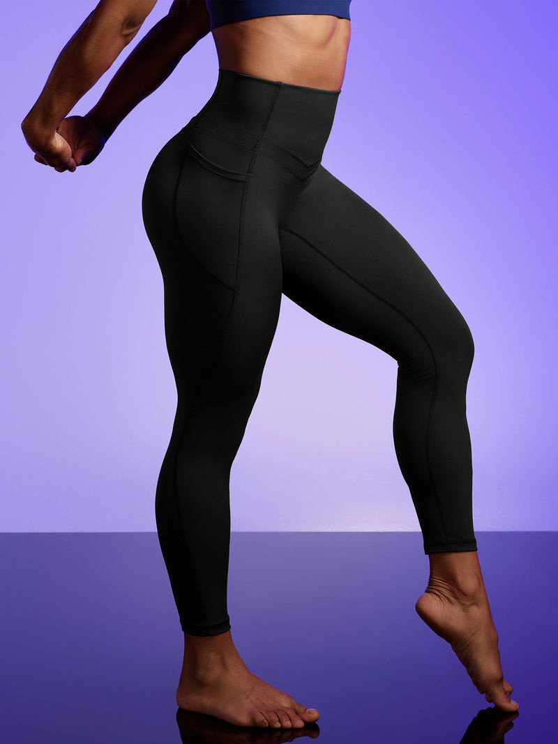 IUGA PowerTight No Front Seam Leggings in slate grey
