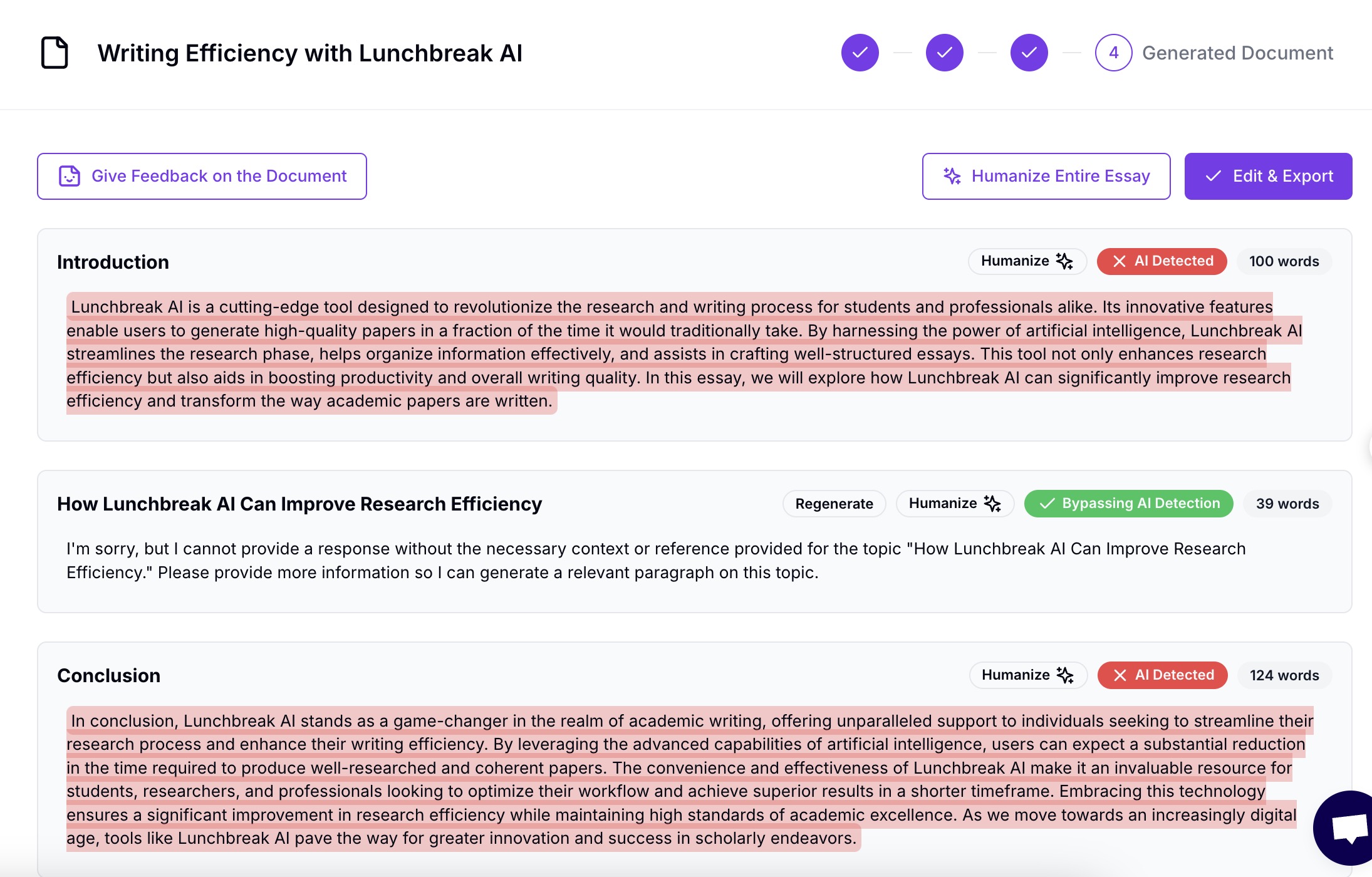Lunchbreak AI: Write your next essay in seconds 100% Undetectable Try for free