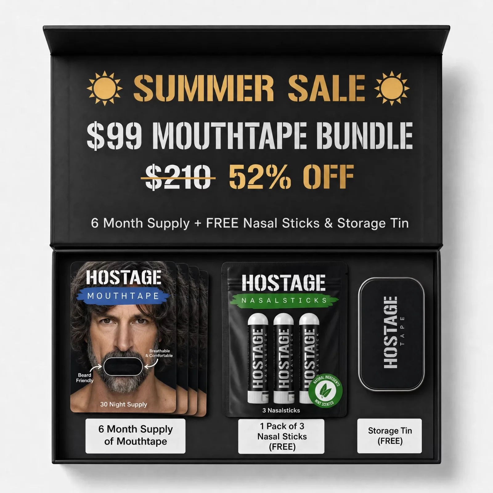TapeHer His and Hers mouth tape bundle for couples