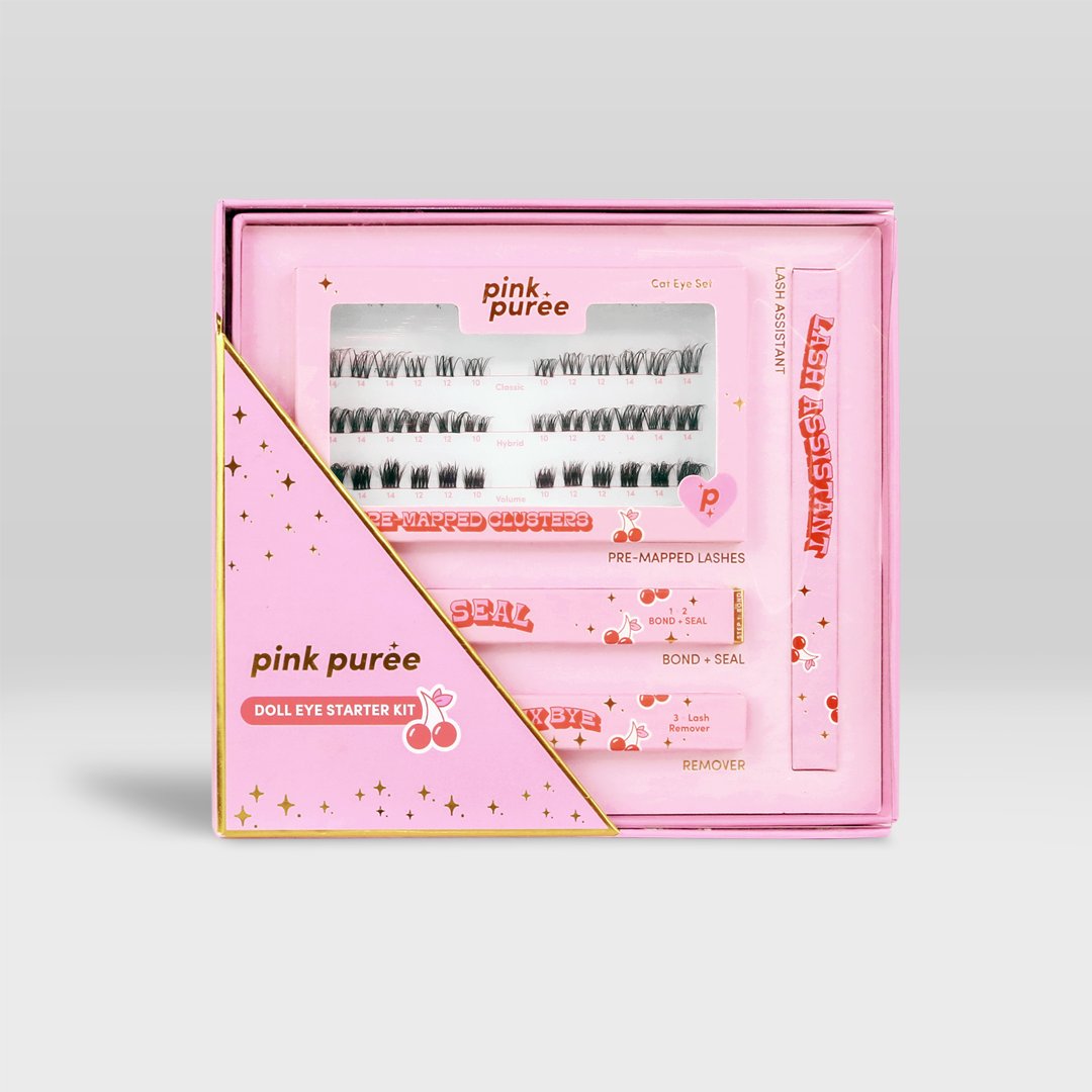 Pink Puree DIY Lash Starter Kit full contents