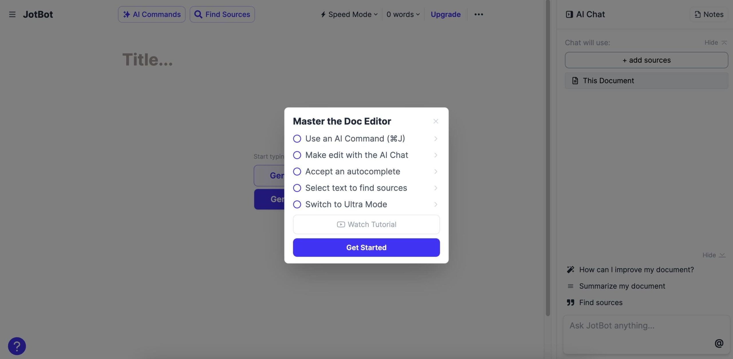 Master Doc Editor