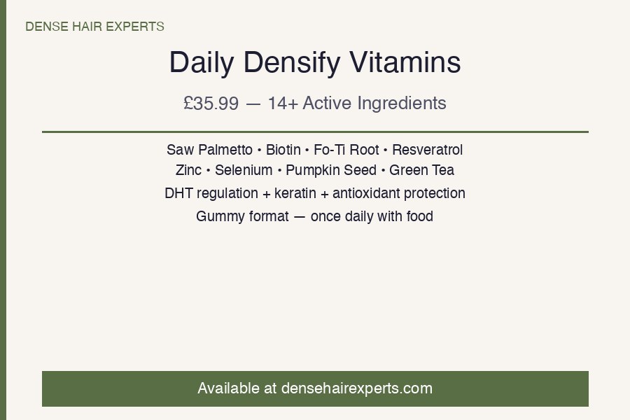 Dense Hair Experts Daily Densify Vitamins — biotin, saw palmetto, 14 active ingredients