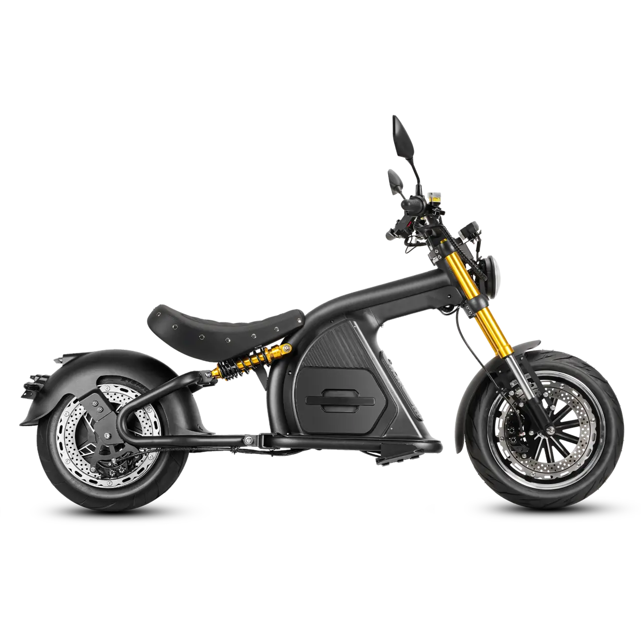 4000W Electric Motorcycle Scooter- Big Wheel Electric Scooter- Eahora 4000W M8S-Black