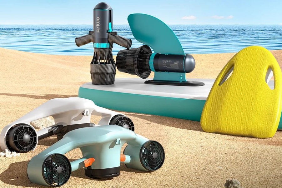 Asiwo sea scooter lineup MAKO MANTA MANTA 2 and U1 side by side