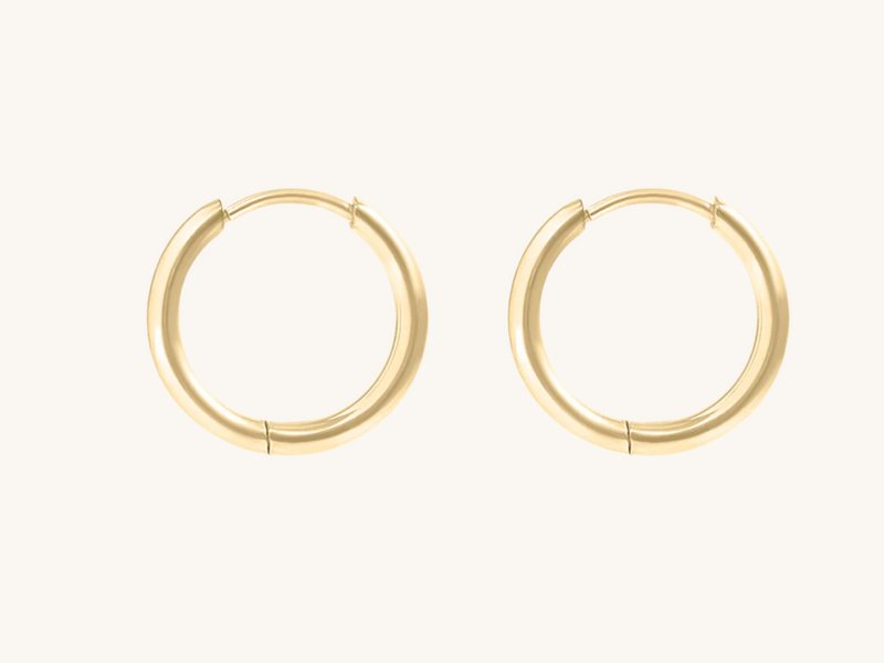 Gogo Lush Gold Minimalist Super Mini Huggie Hoops