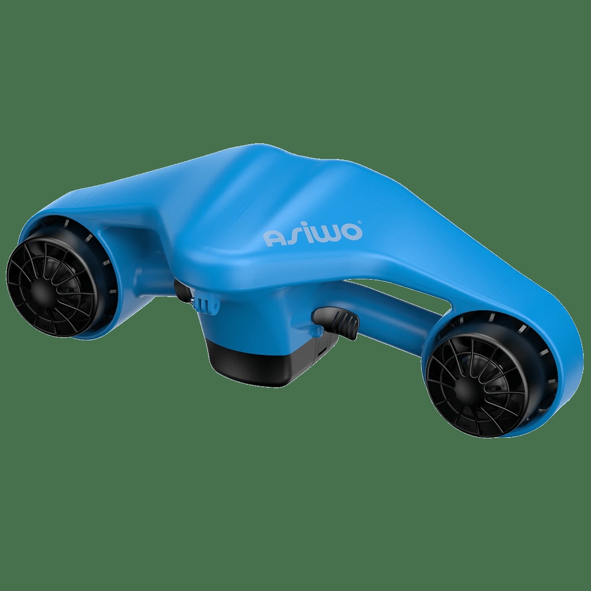 Asiwo MANTA 2 underwater scooter side profile showing streamlined dive-tool design