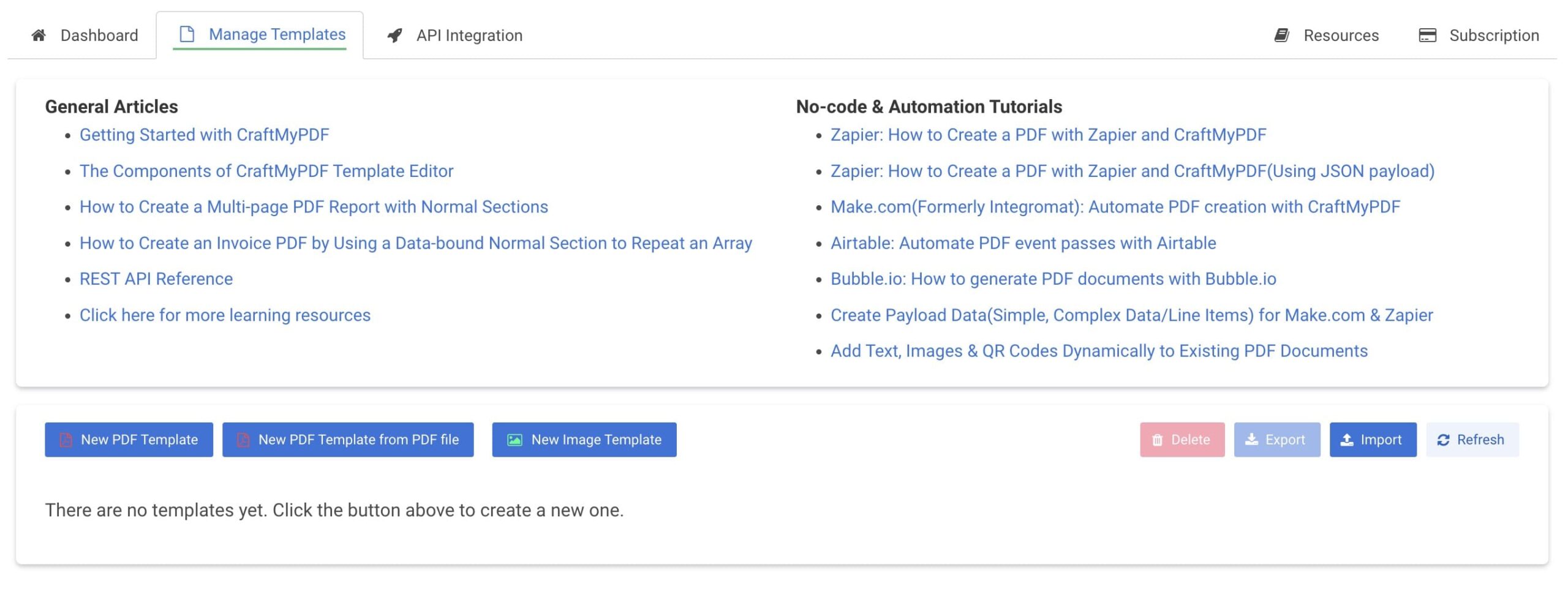 Reusable Templates