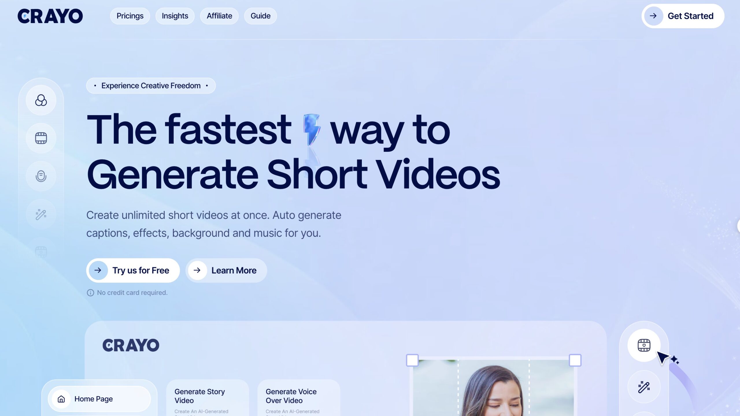 Generate short videos