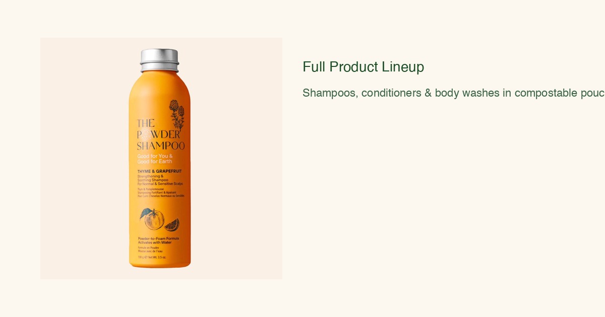 The Powder Shampoo full product lineup