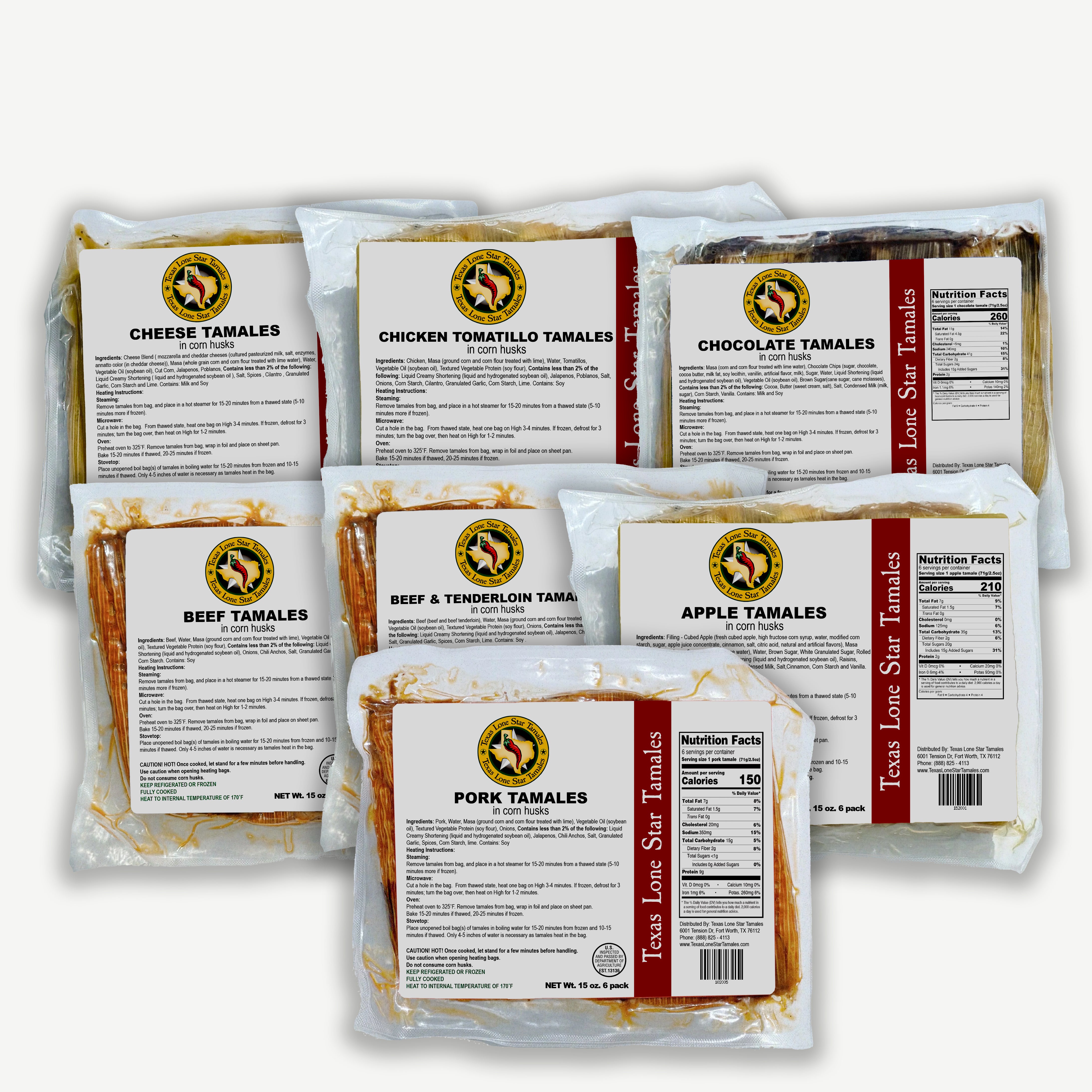 Family Tamale Party Pack - Browse Our Pork Tamales & Sweet Tamales Today! | Texas Lone Star Tamales