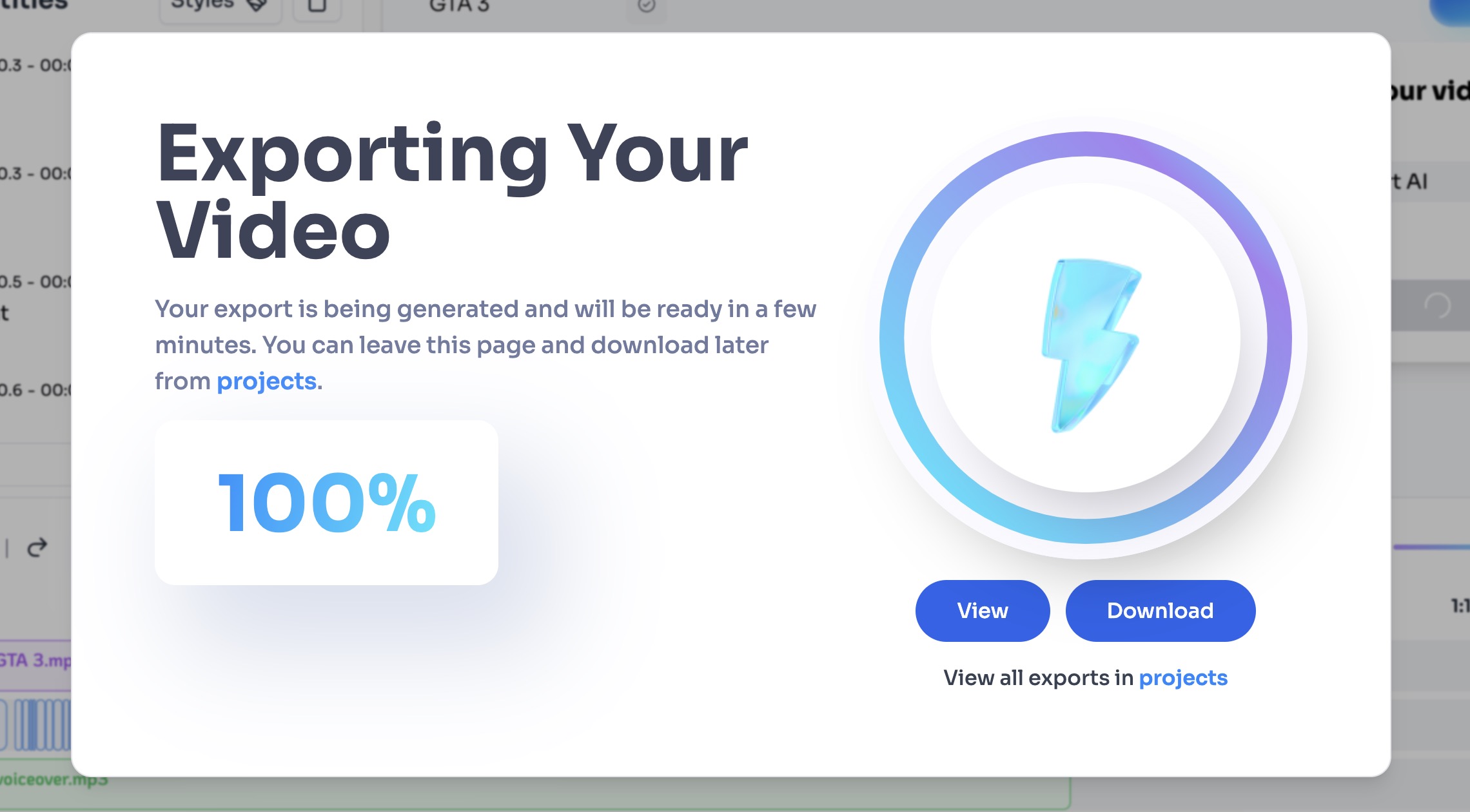 Exporting your video