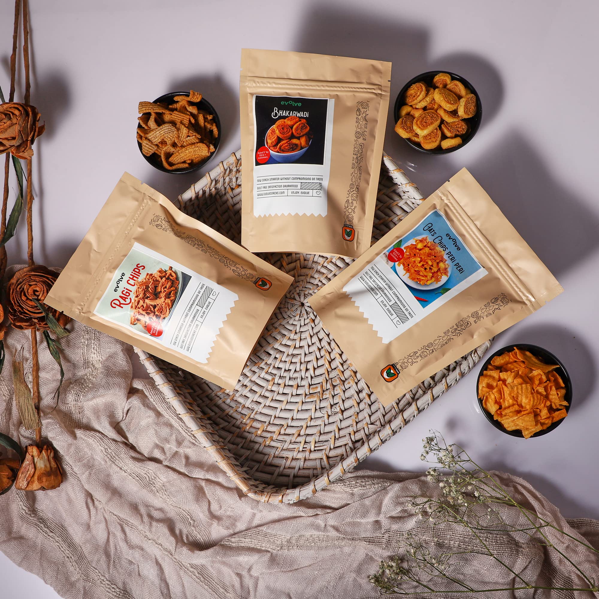 Buy Evolve Healthy Snacks Pack of 3