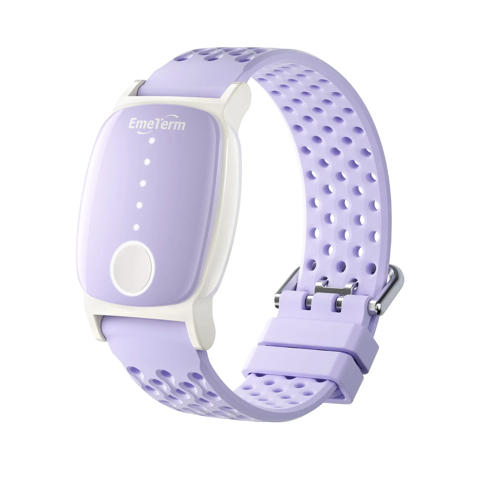 EmeTerm Explore Active wristband angled shot showing the stimulation node