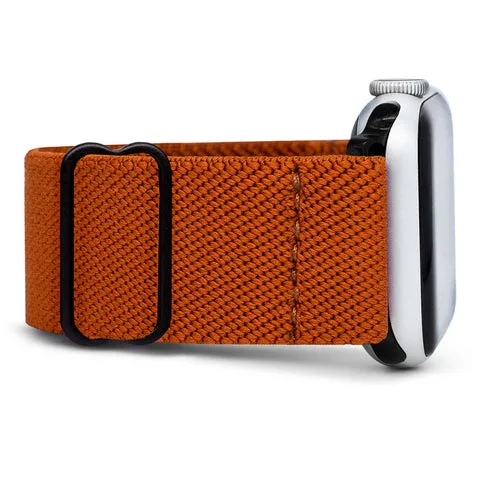 Braxley Bands Earth tan colorway Apple Watch band flat lay