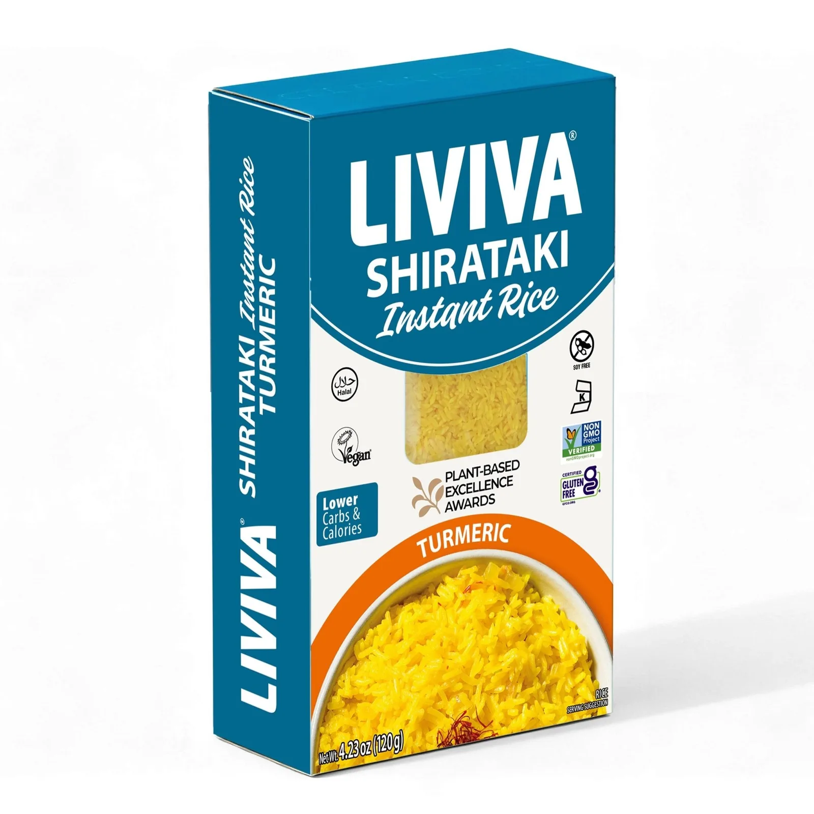Liviva Foods instant shirataki turmeric rice bulk pack