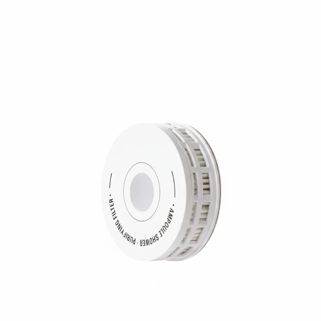 Helios Filter Core Filter purifying cartridge shown removing chlorine and sediment