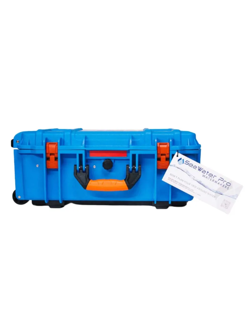 Sea Water Pro reverse-osmosis watermaker with triple-membrane pressure vessels