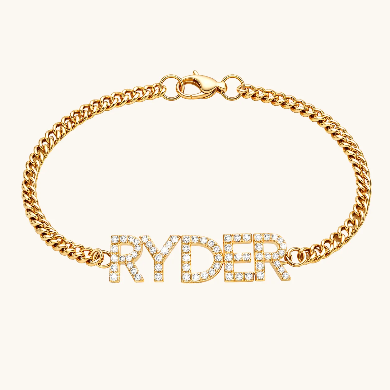 Gogo Lush Cuban link and herringbone chains styled as a men's layered necklace stack