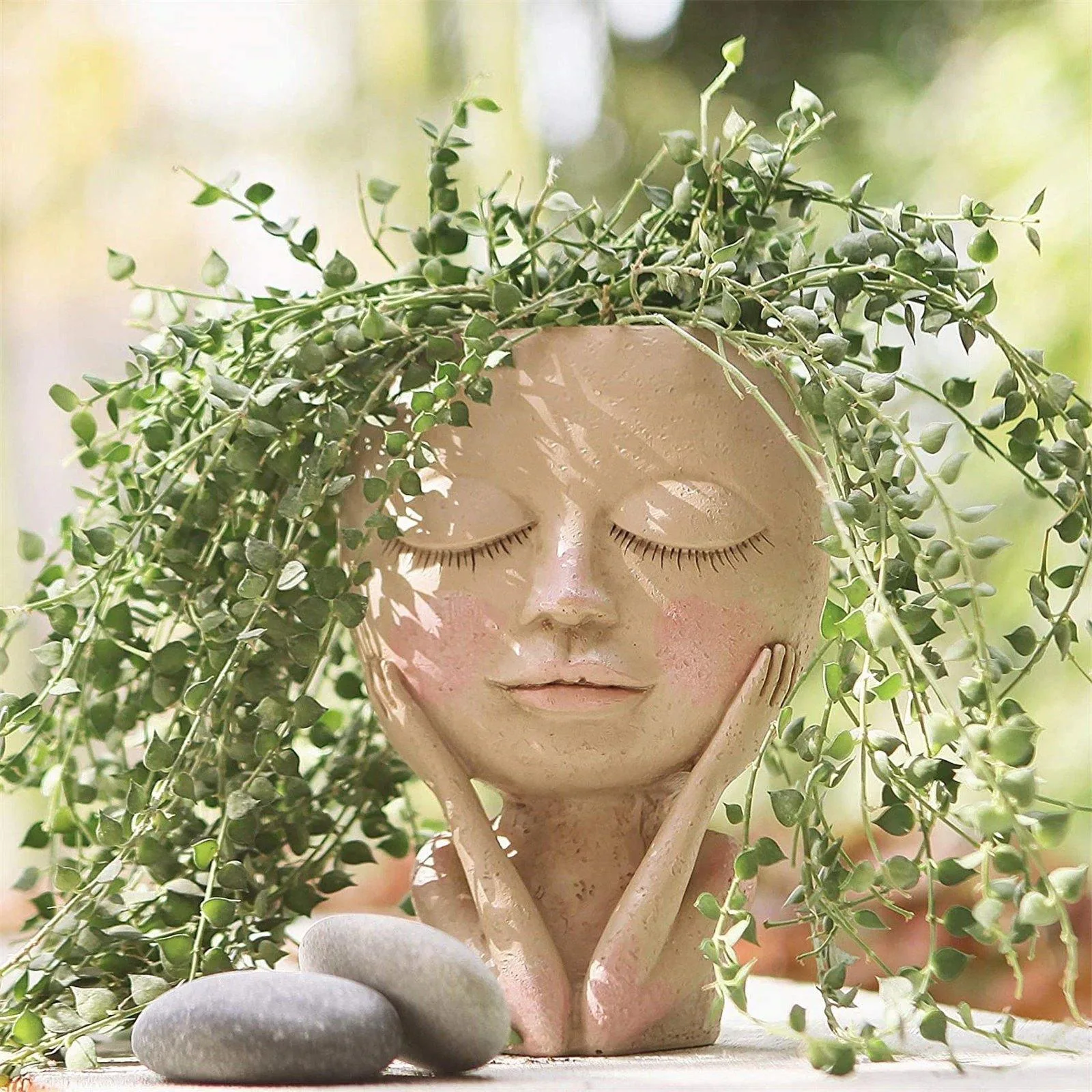Lily & Eden Rosy Cheeky resin face planter