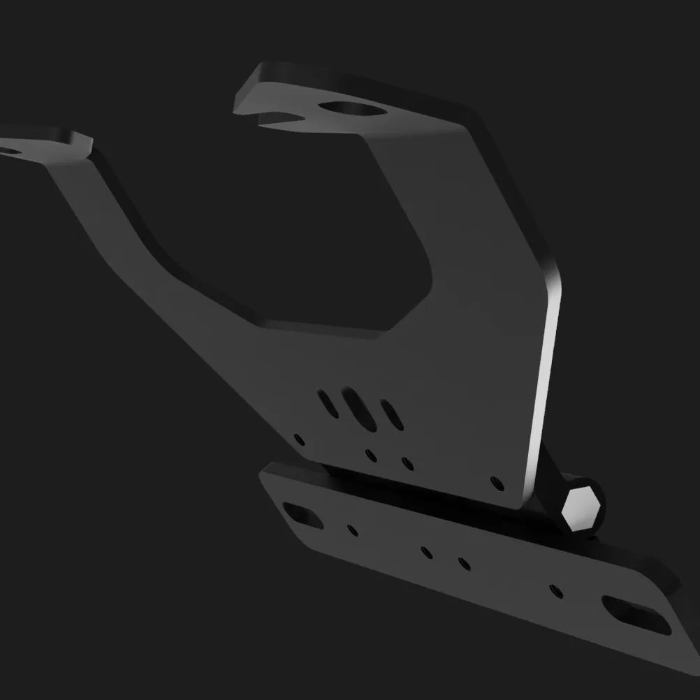 Flip N Dip motorcycle tail tidy bracket for BMW S1000RR, black low-profile finish