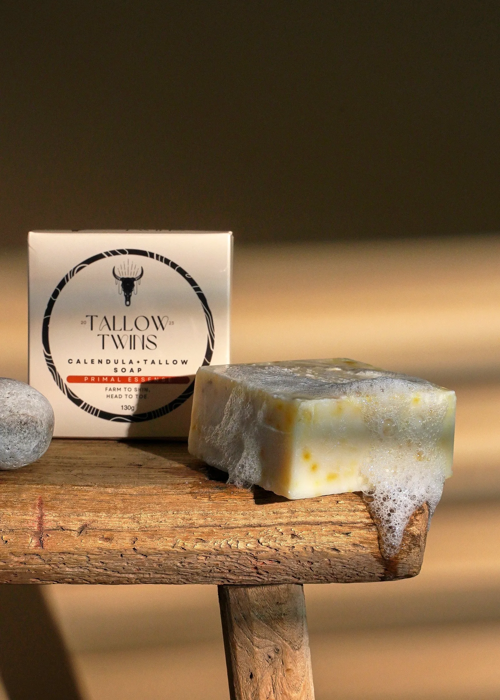 Tallow Twins Naked Tallow Soap bar from the brand range