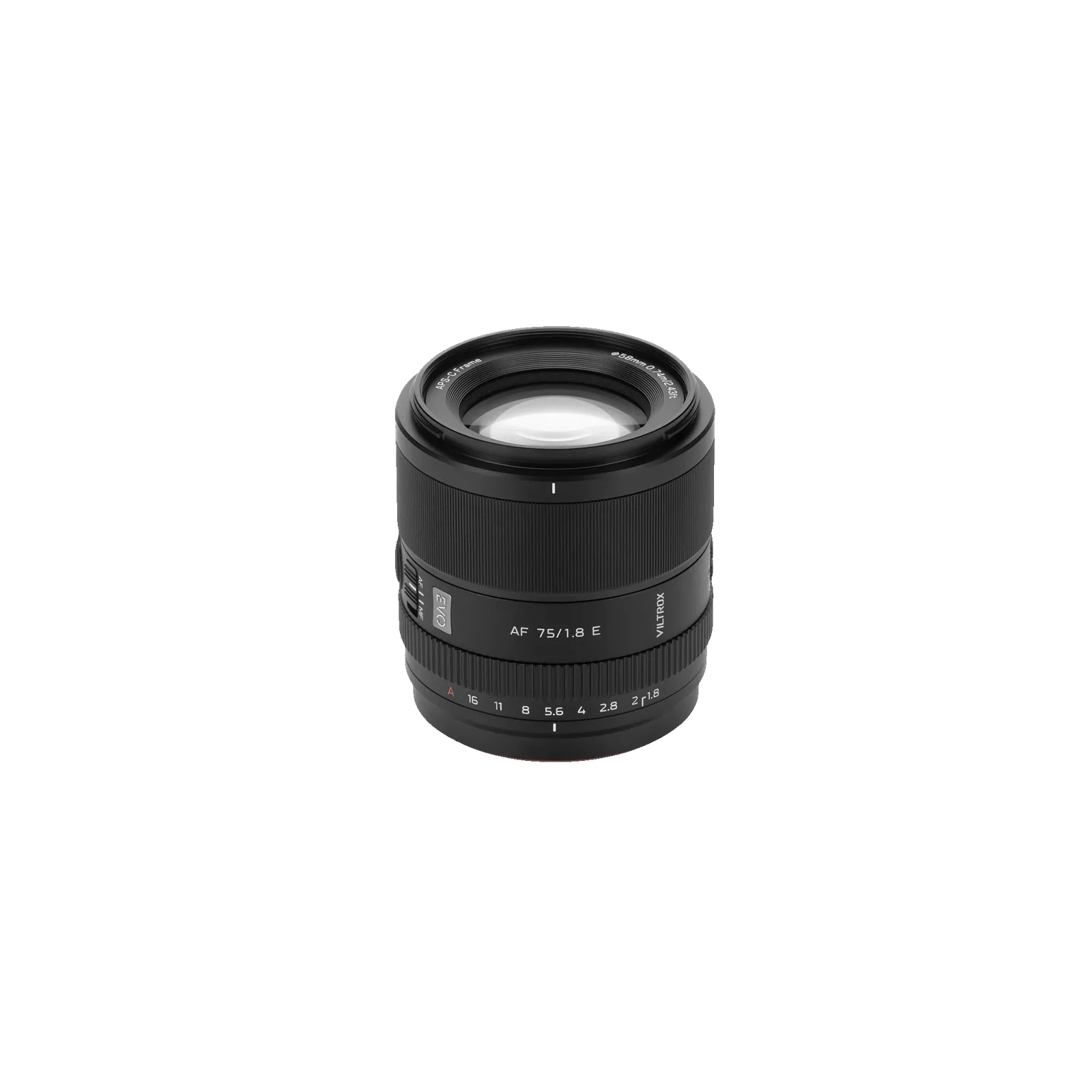 Pergear review: Viltrox AF 75mm F1.8 EVO autofocus lens front view