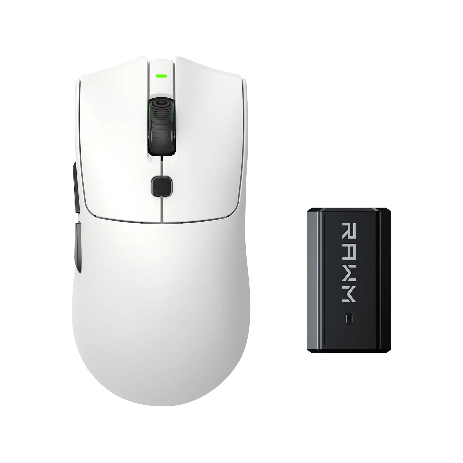 RAWM Gaming SH01PRO 8K wireless mouse, right-hand ergonomic shape for small and medium hands