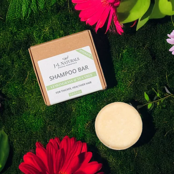 J&L Naturals Sulfate-Free Shampoo Bar paper packaging