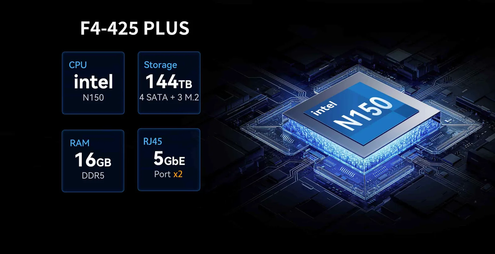 TerraMaster F4-425 Plus 4-bay hybrid NAS