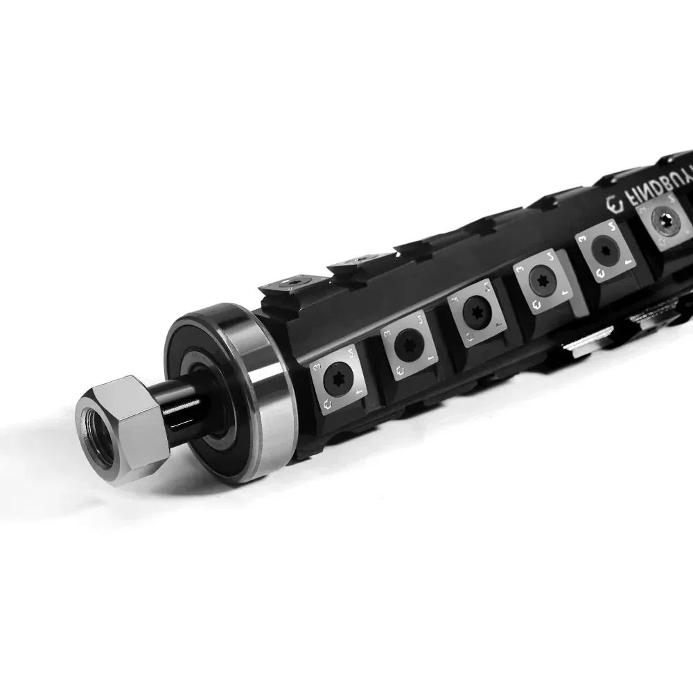 Machorool helical cutterhead with 40 carbide inserts in 4 rows