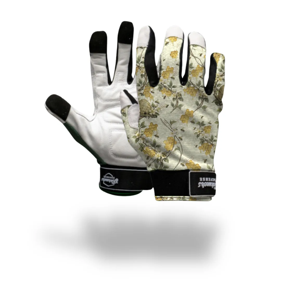 Farmers Defense Rugged Guard leather work gloves product pack shot