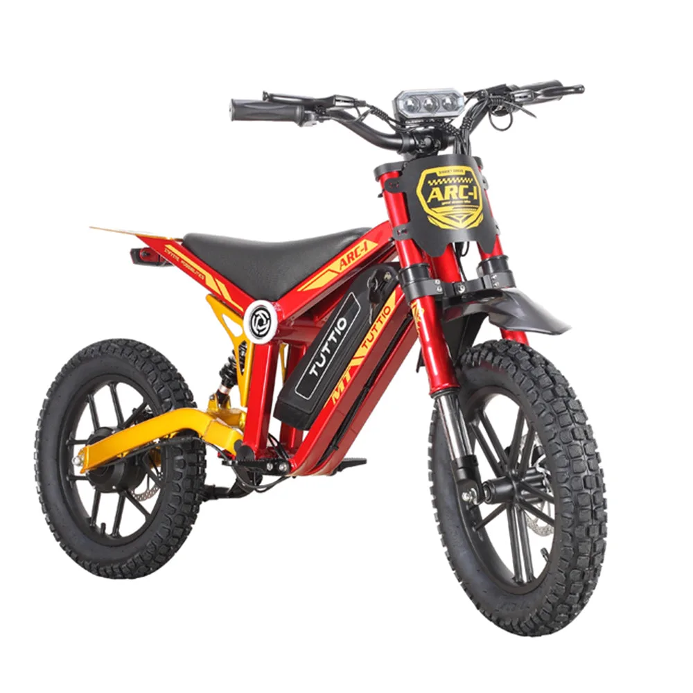 Tuttio ARC-I kids electric bike colorful pack shot