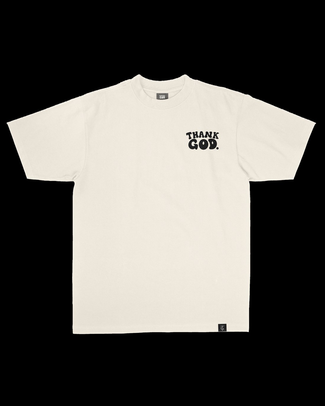 Thank God God Has A Plan tee design detail