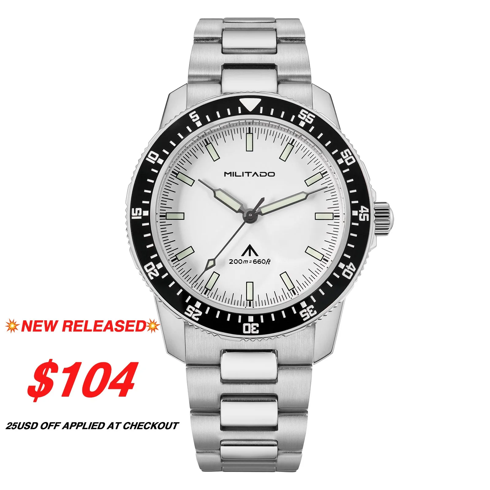 Militado Watch field watch on wrist
