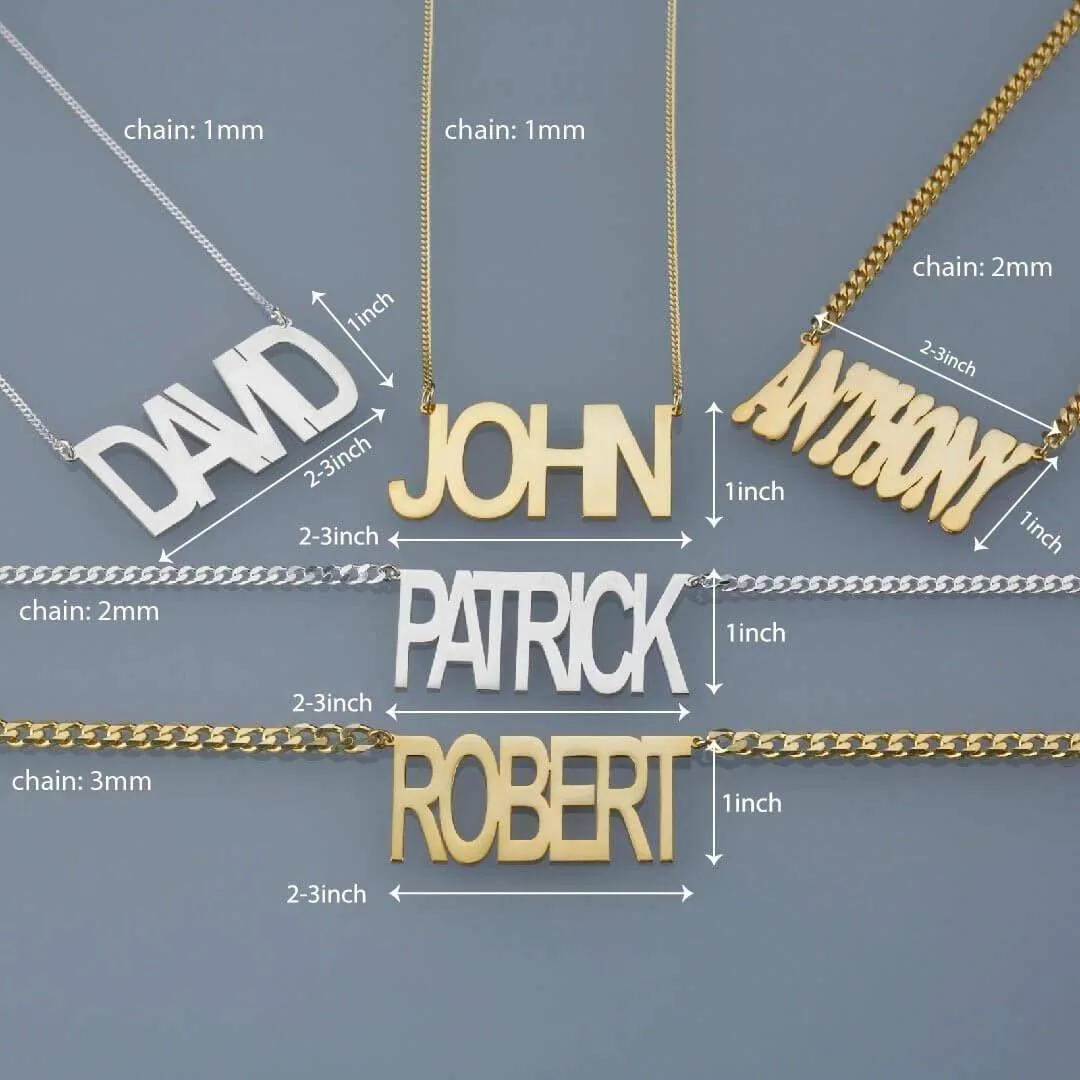 Pendantify large personalized name necklace pendant