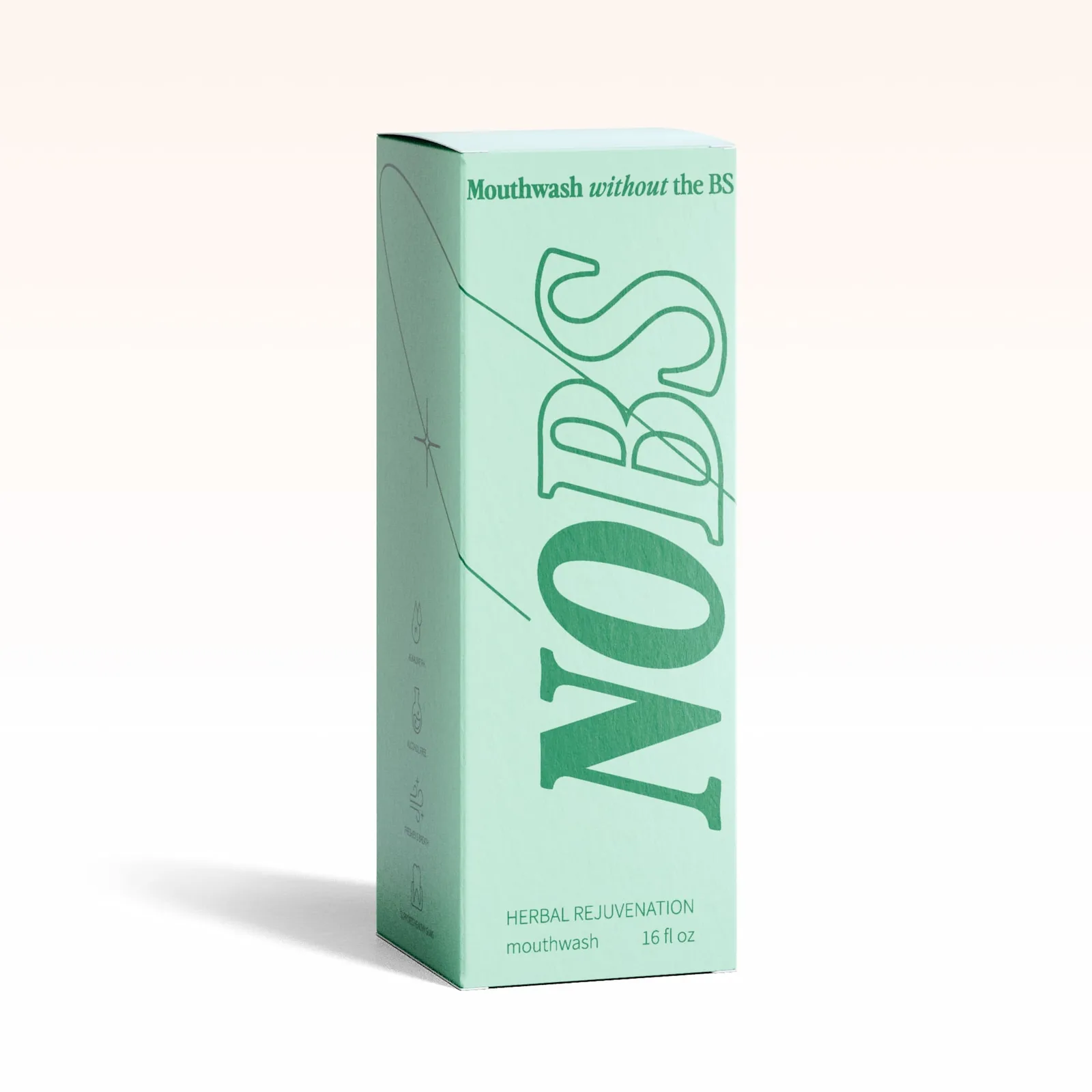 NOBS Herbal Mouthwash product box packaging