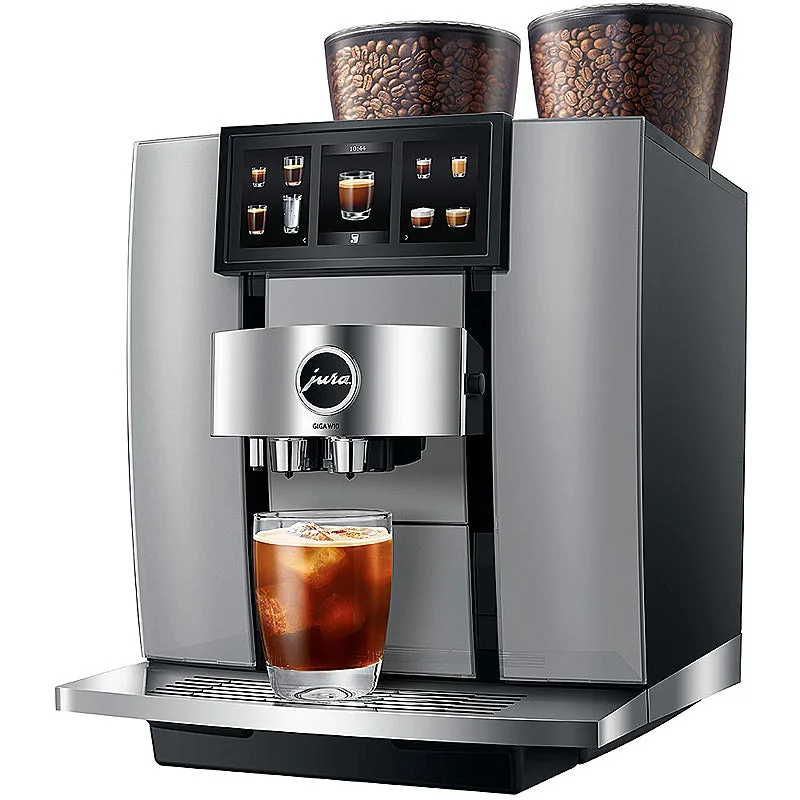 JURA GIGA W10 best home espresso machine on a modern kitchen counter