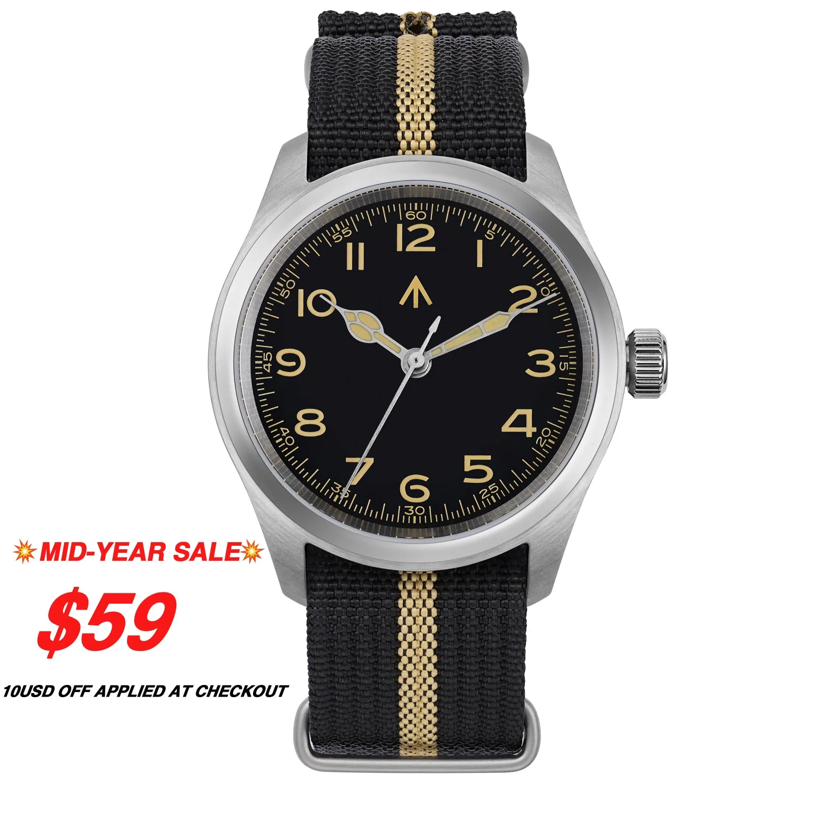 Militado ML08 military-retro field watch