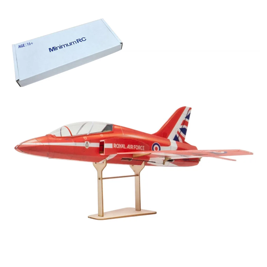 MinimumRC Red Arrow F-15 ducted fan RC aircraft from RTRhobby, an advanced step-up model referenced in this beginner RC buying guide