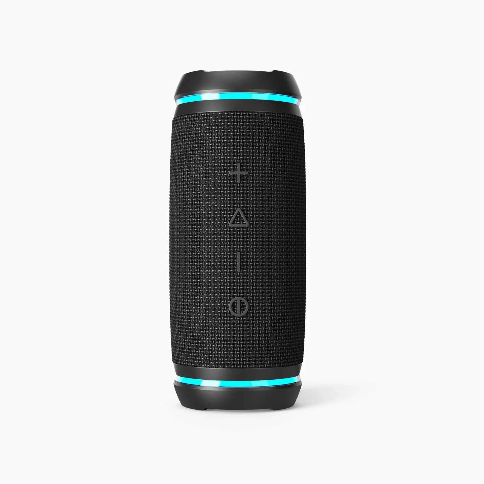 W-KING BT226 portable Bluetooth speaker front view on outdoor table