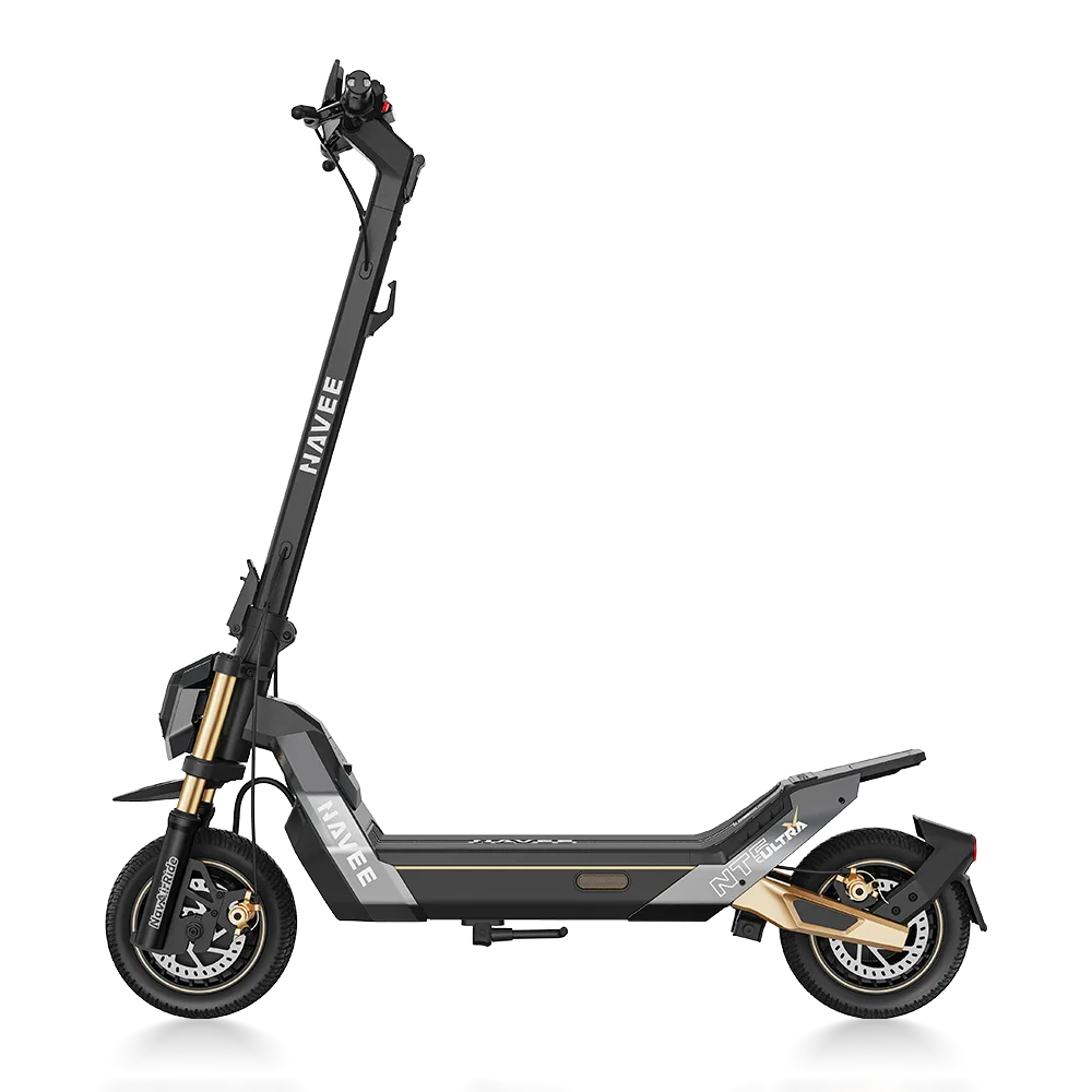 Navee NT5 Ultra X dual-motor electric scooter with dual hydraulic suspension
